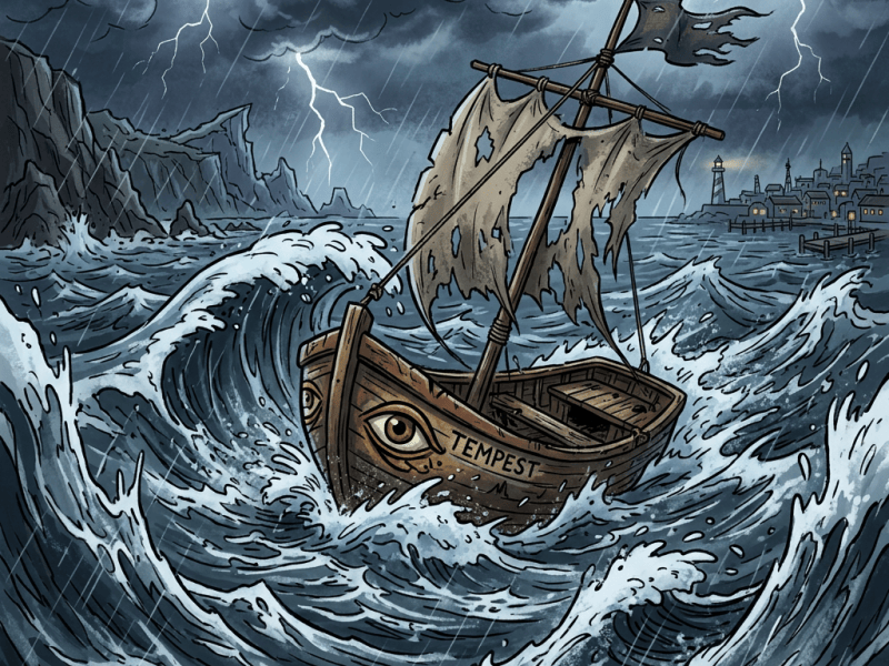 Little Boat in a&nbsp;Storm